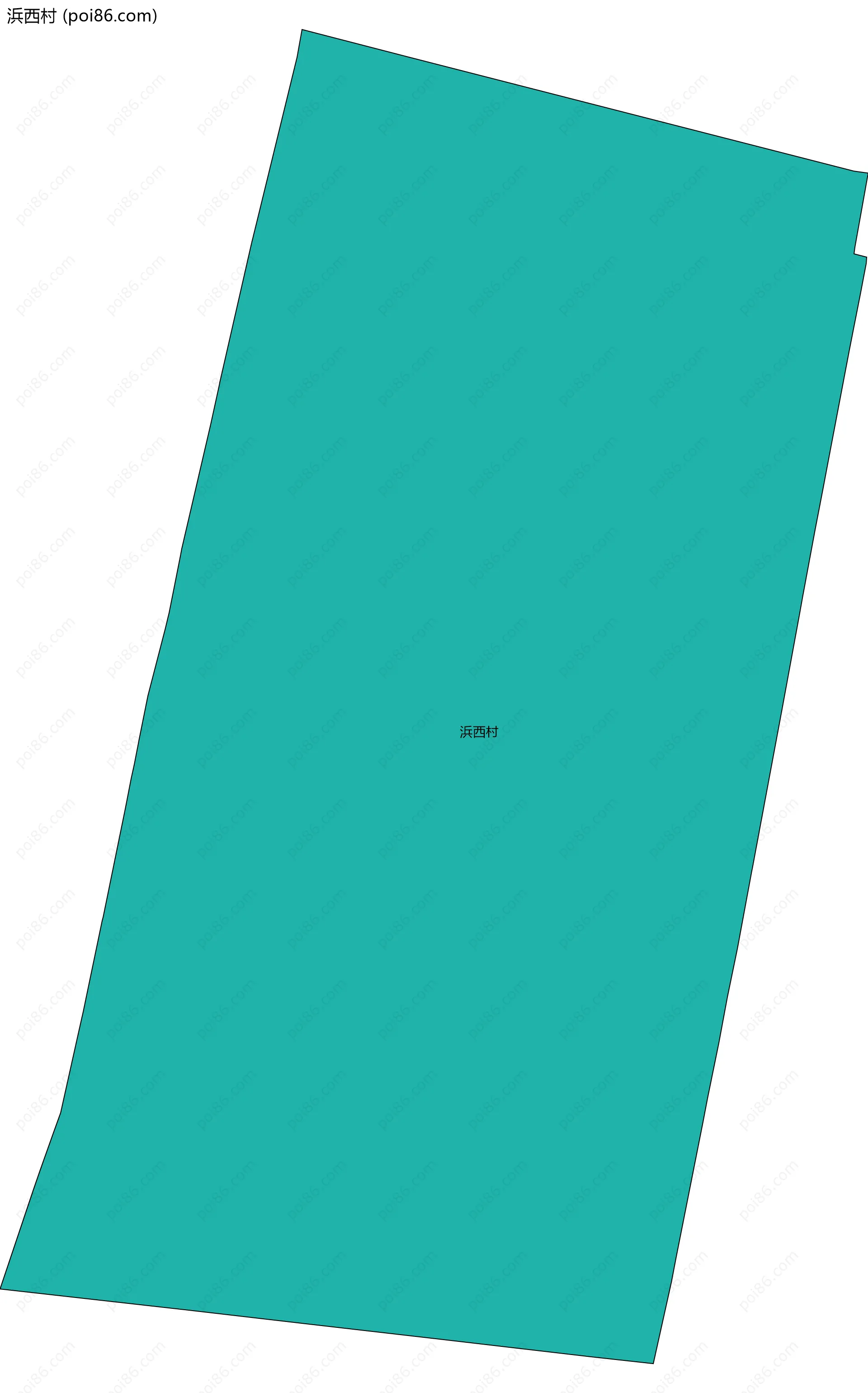 浜西村边界地图