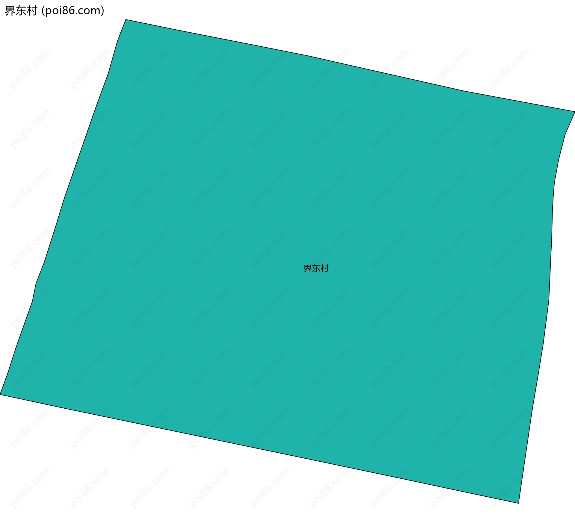 界东村边界地图