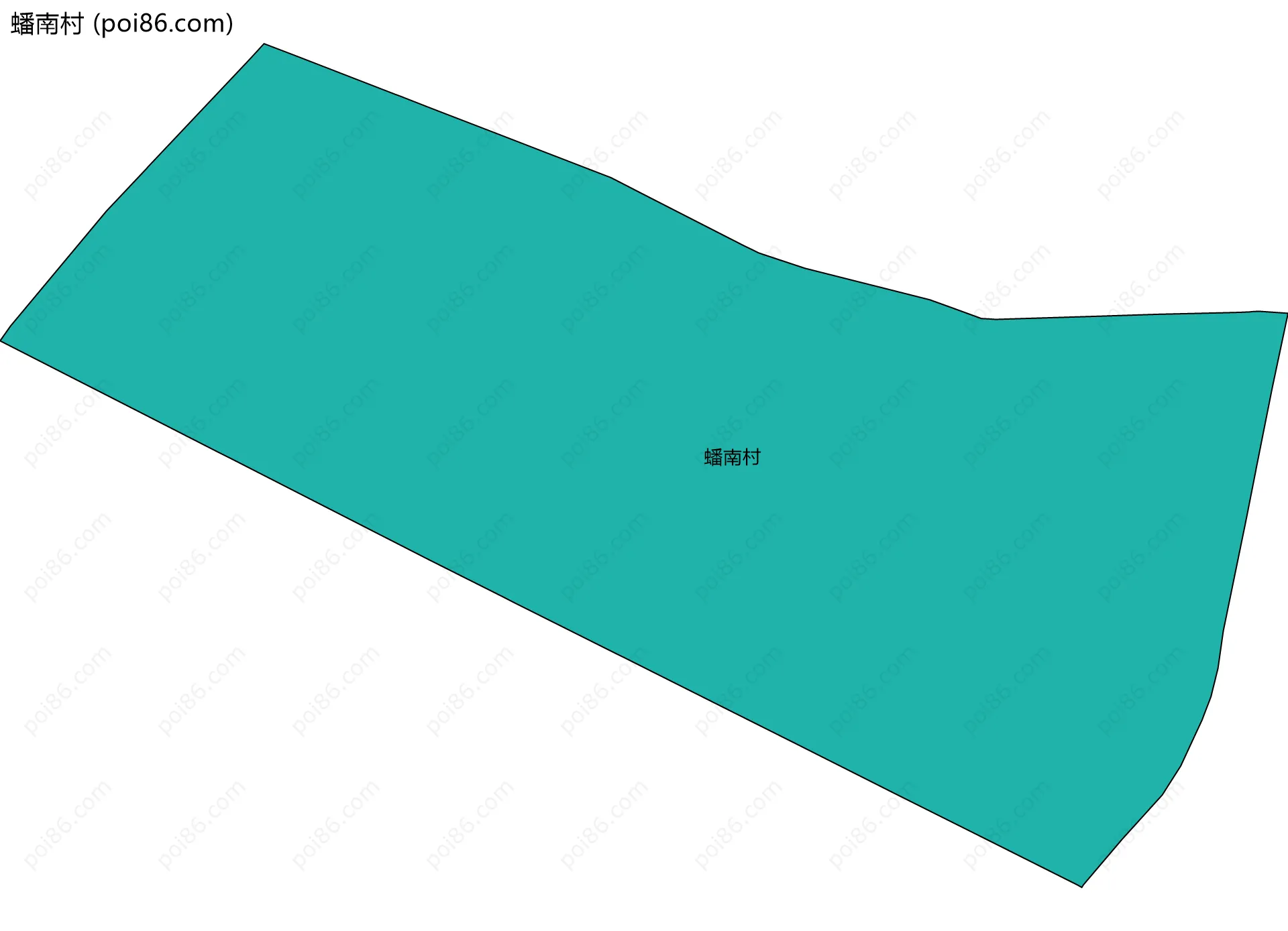 蟠南村边界地图