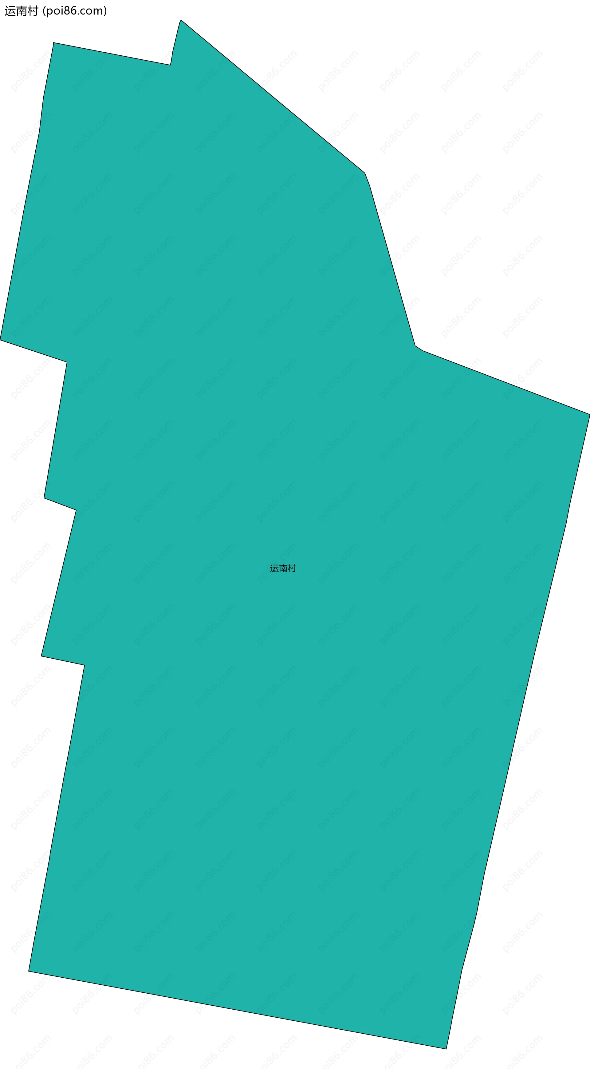 运南村边界地图