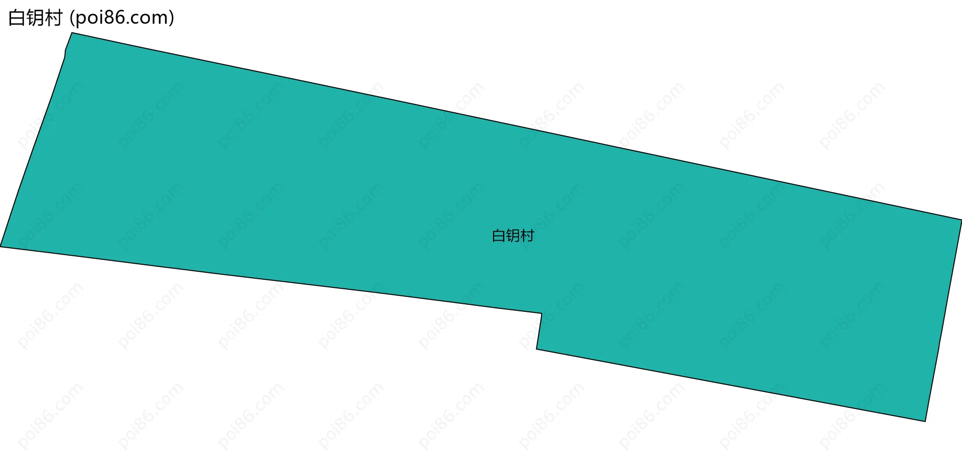 白钥村边界地图