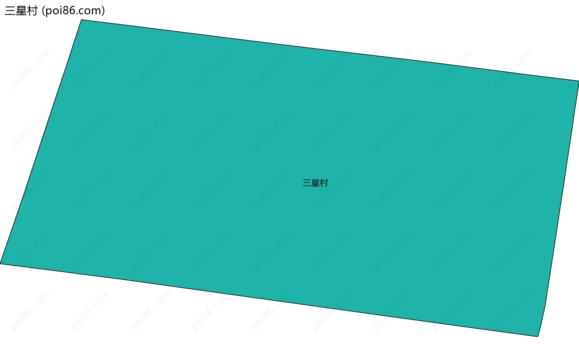 三星村边界地图