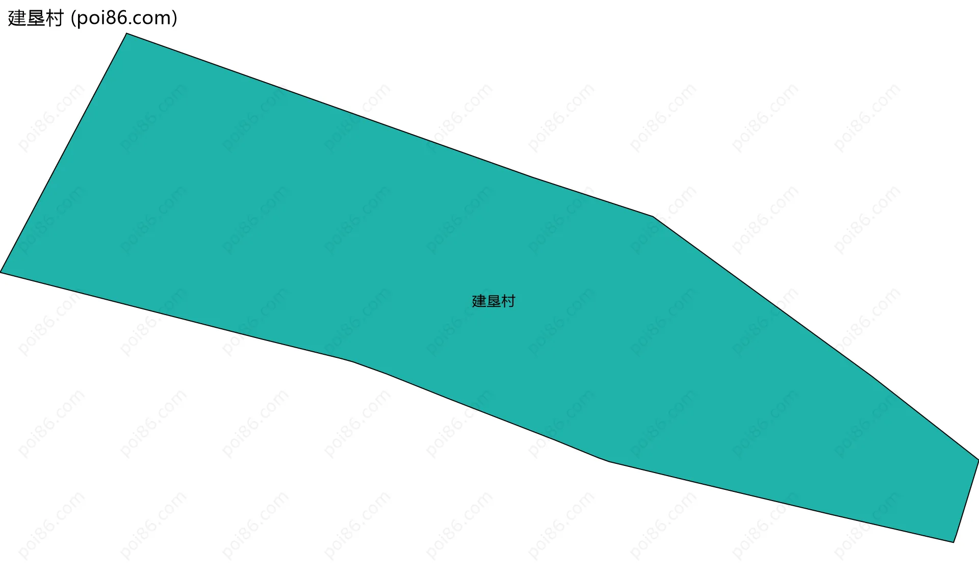 建垦村边界地图