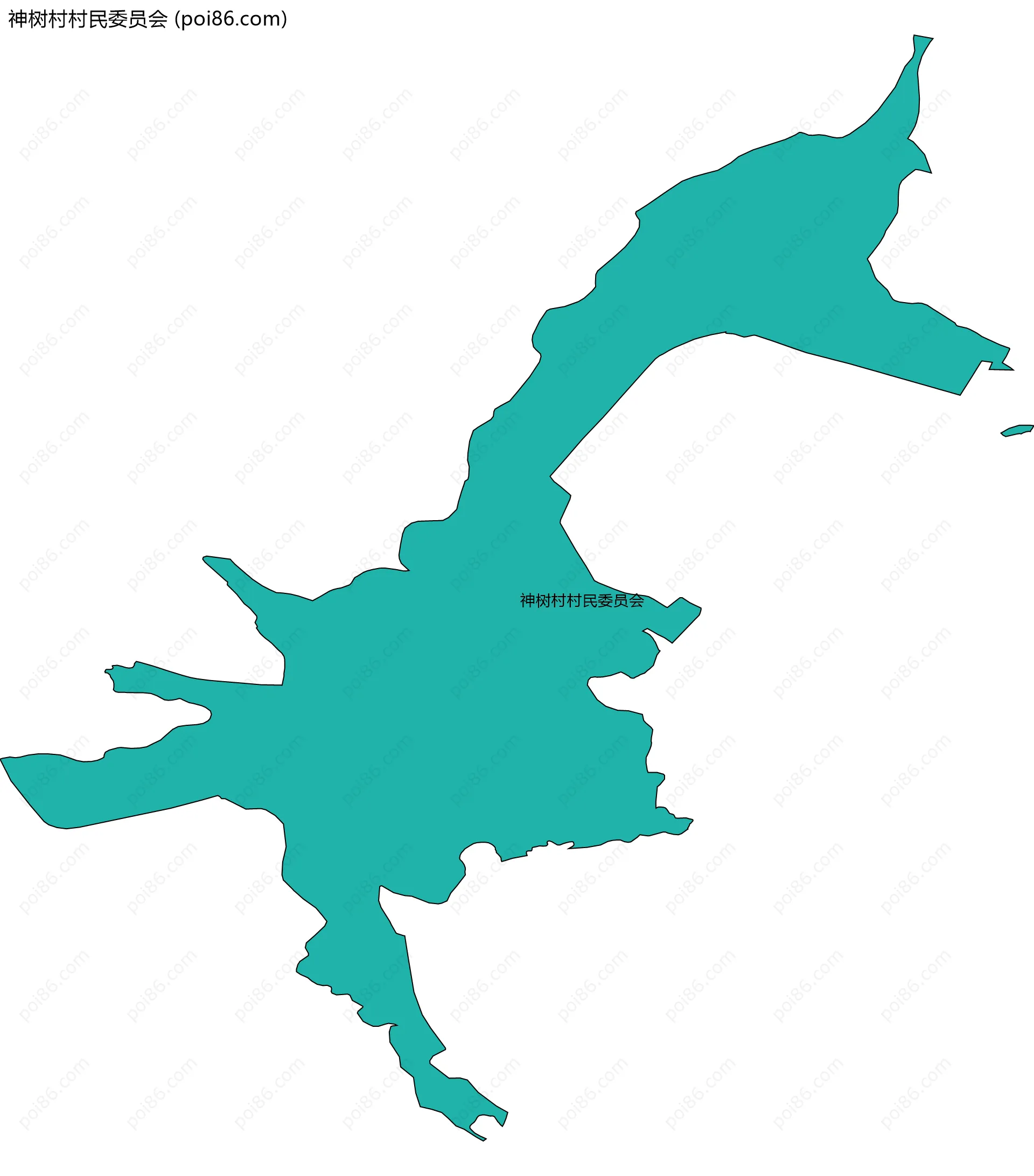 神树村村民委员会边界地图