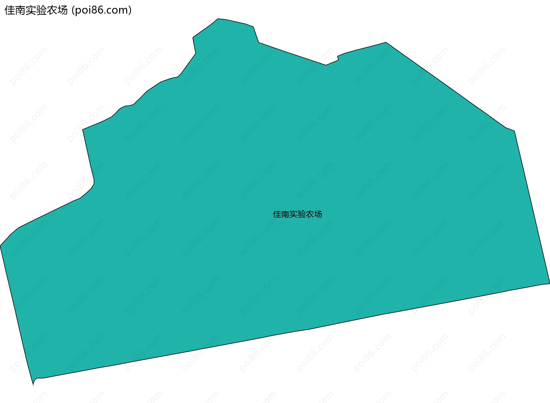 佳南实验农场边界地图