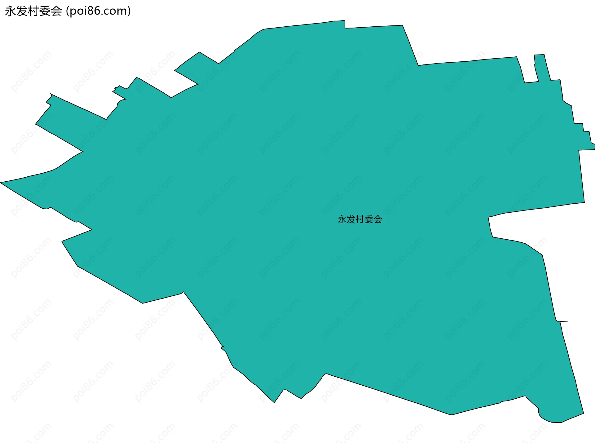 永发村委会边界地图