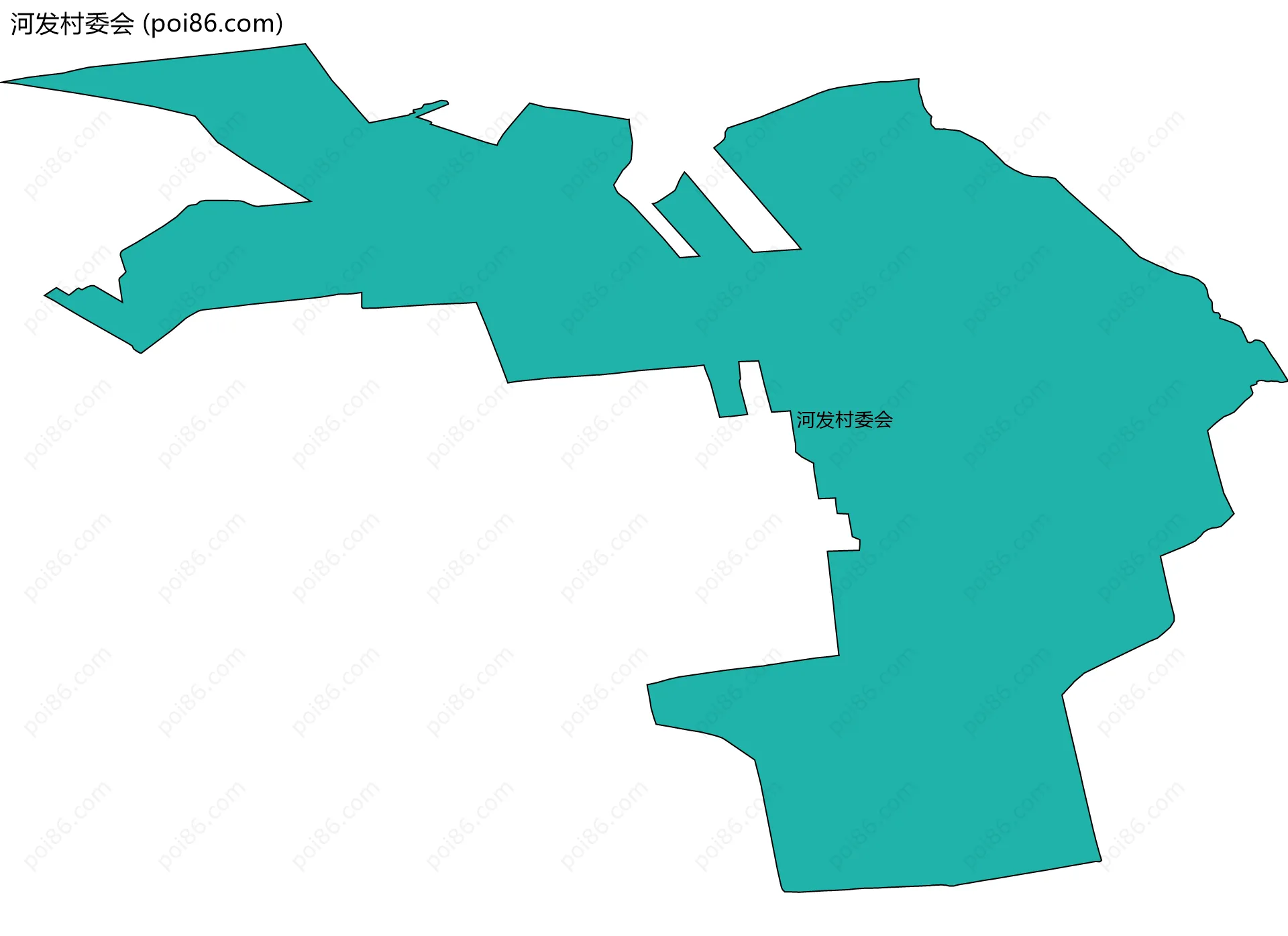 河发村委会边界地图