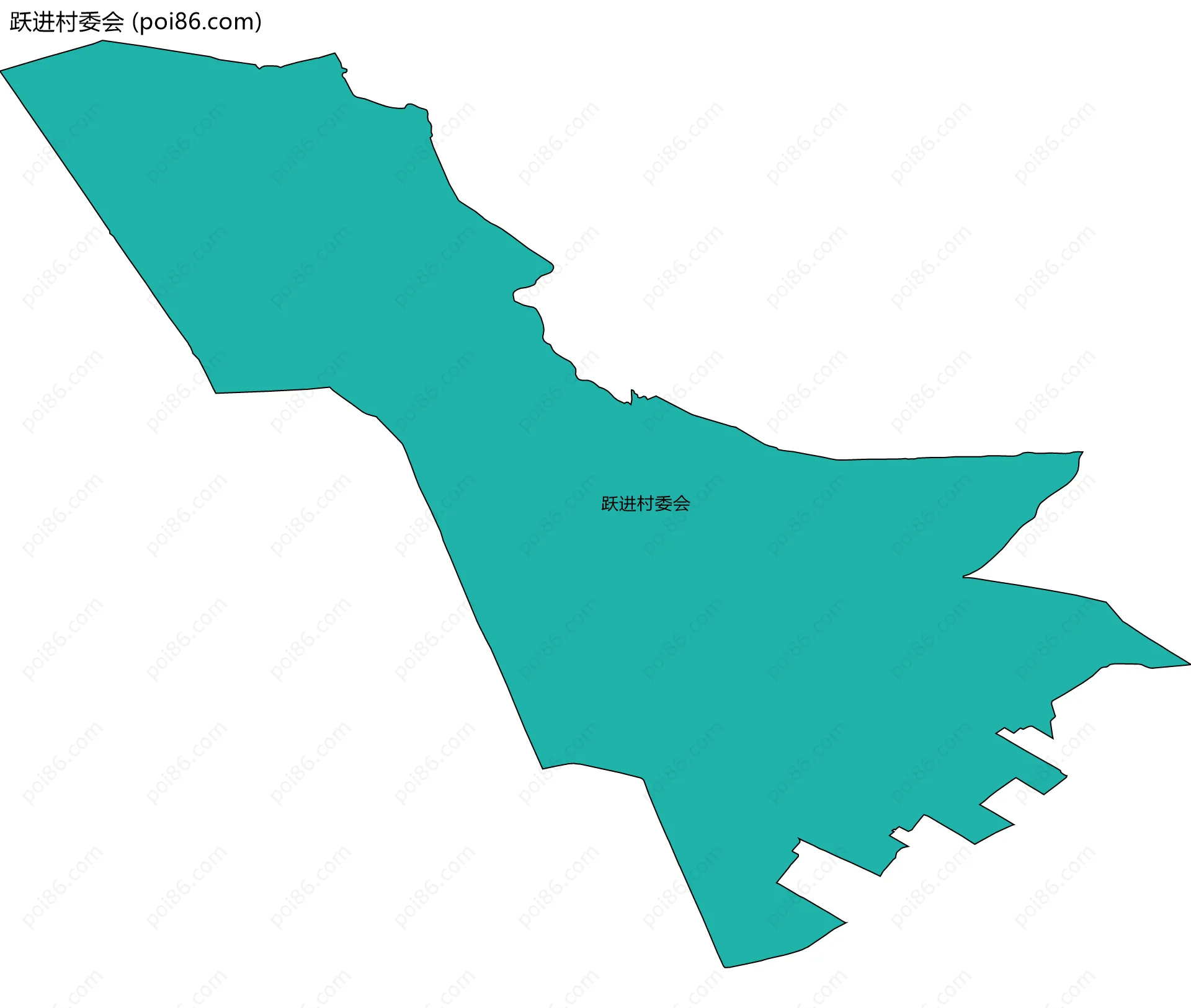 跃进村委会边界地图