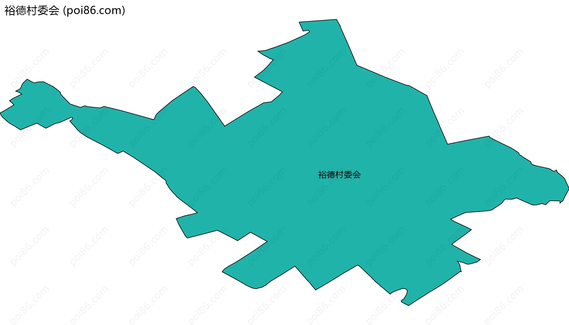 裕德村委会边界地图