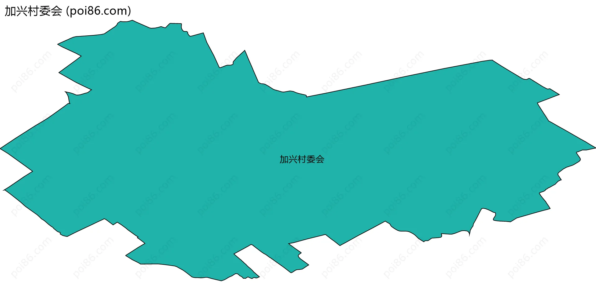 加兴村委会边界地图