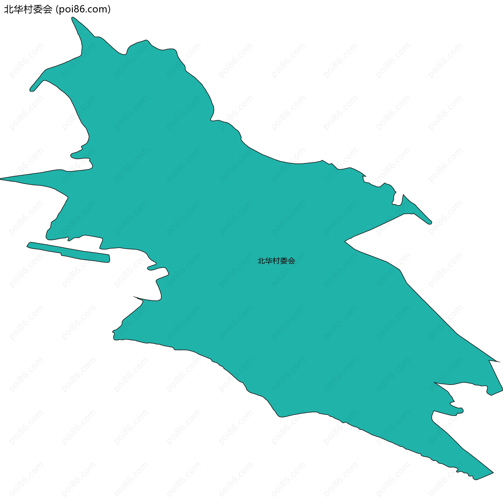 北华村委会边界地图