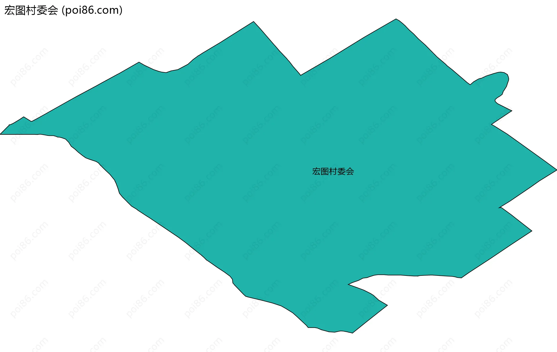 宏图村委会边界地图