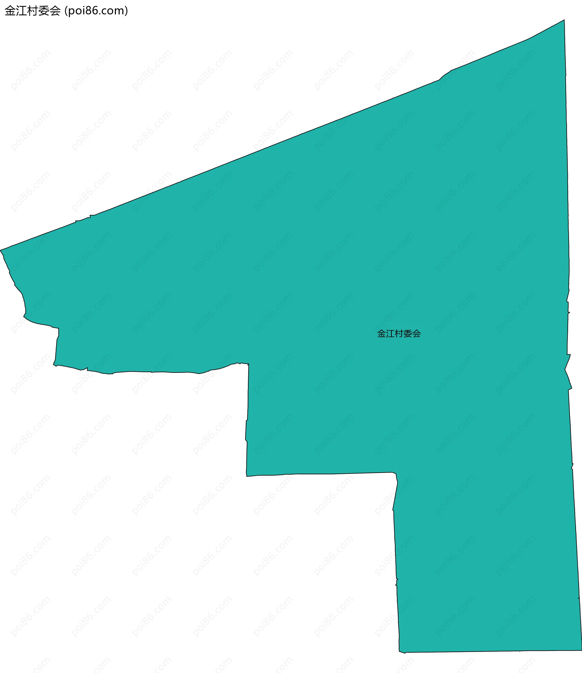 金江村委会边界地图