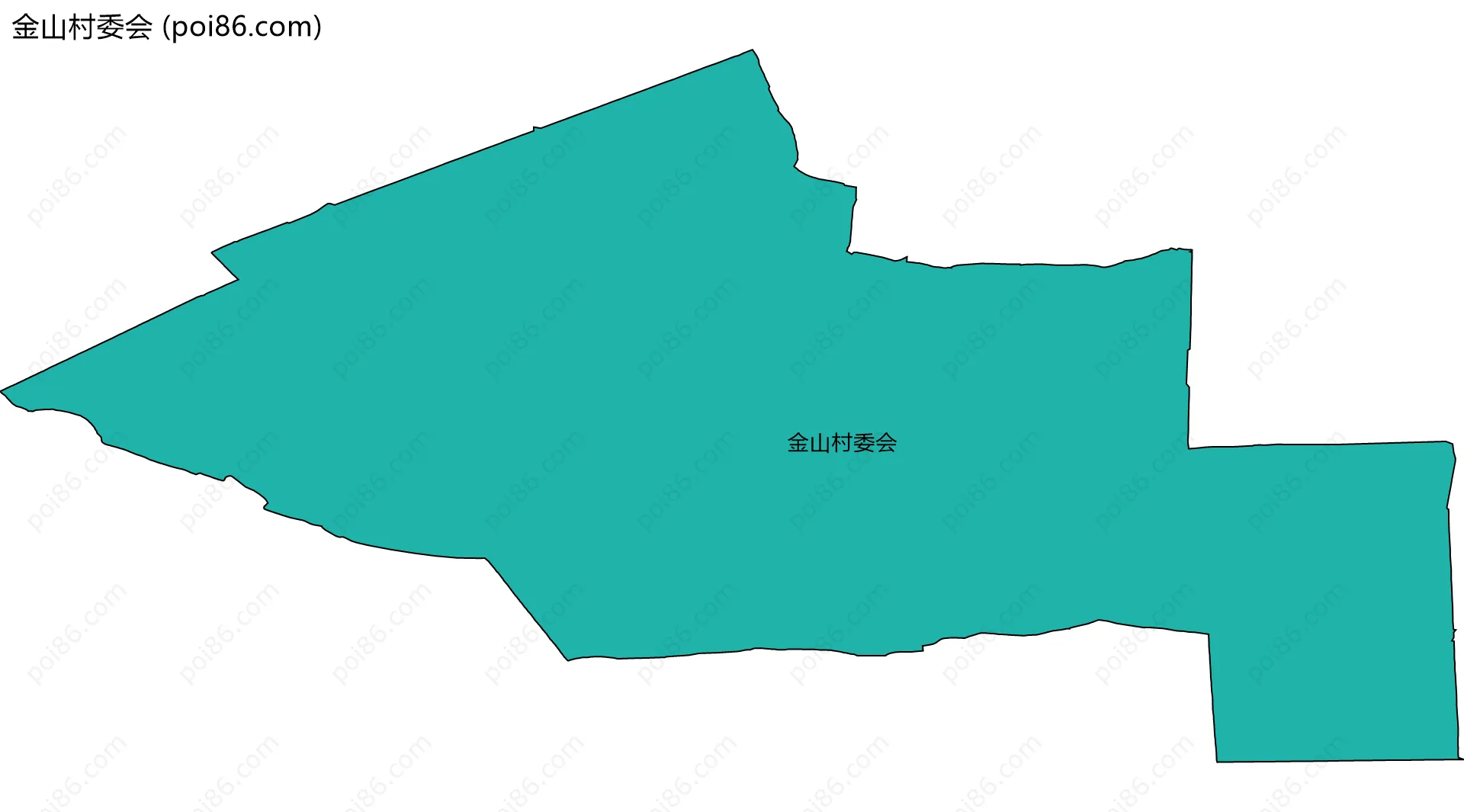 金山村委会边界地图