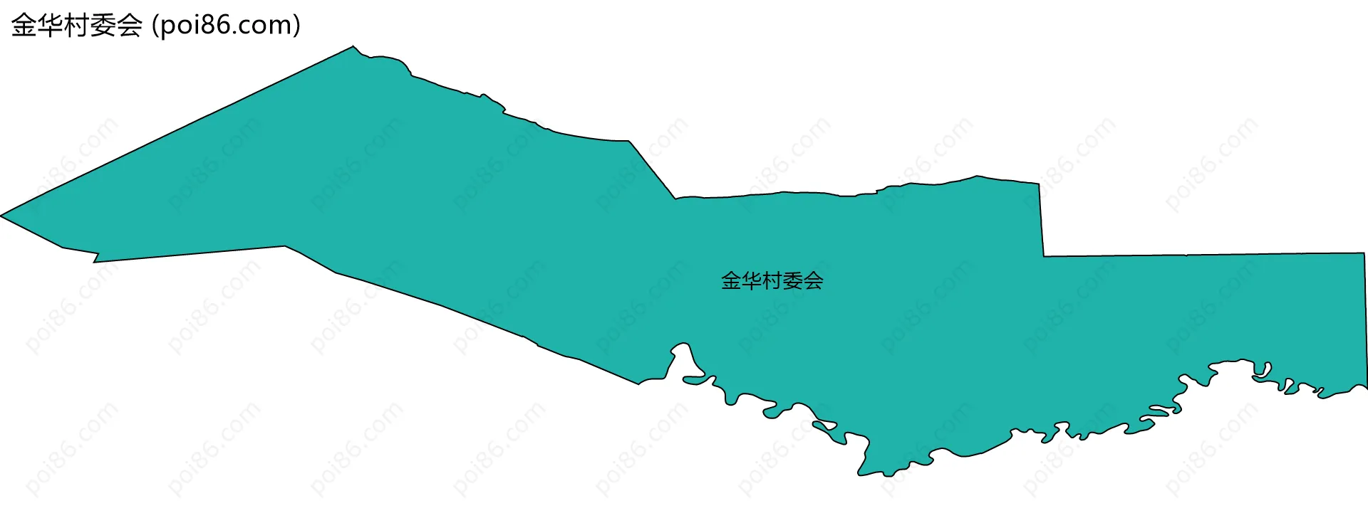 金华村委会边界地图