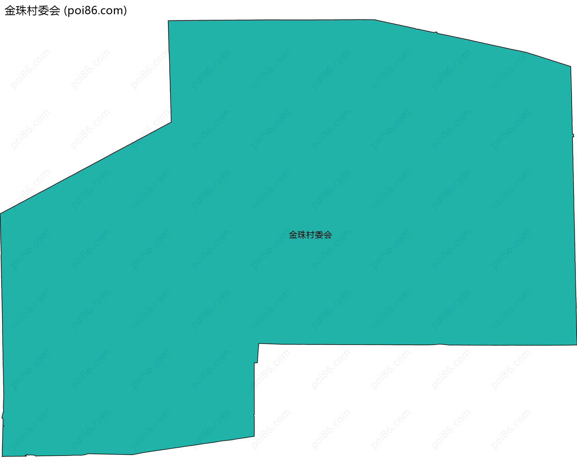 金珠村委会边界地图