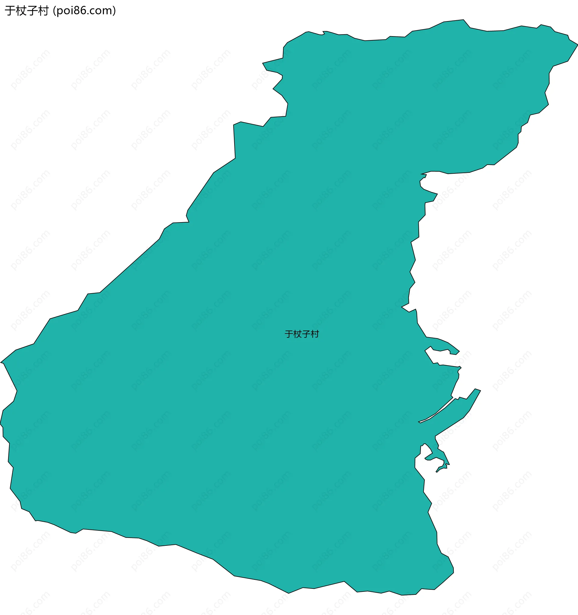 于杖子村边界地图