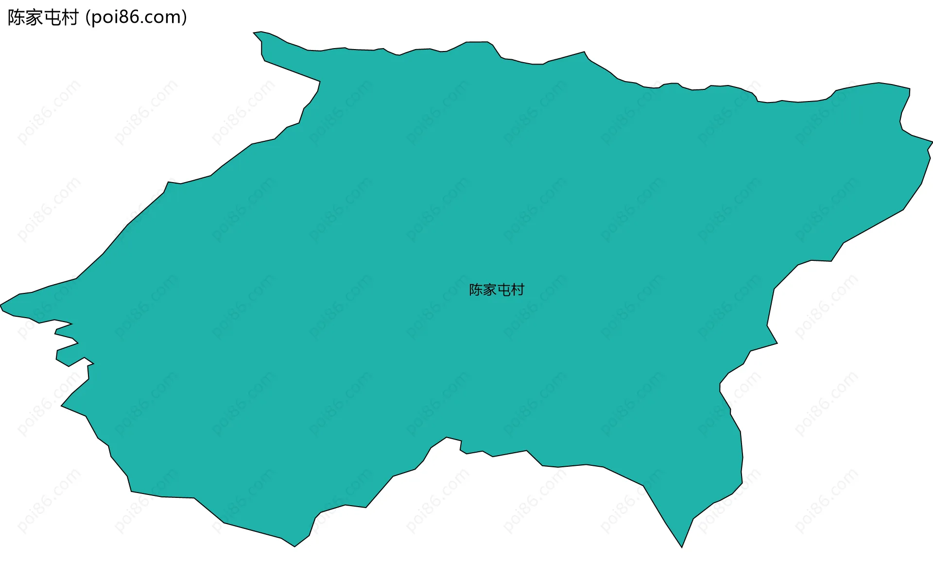 陈家屯村边界地图