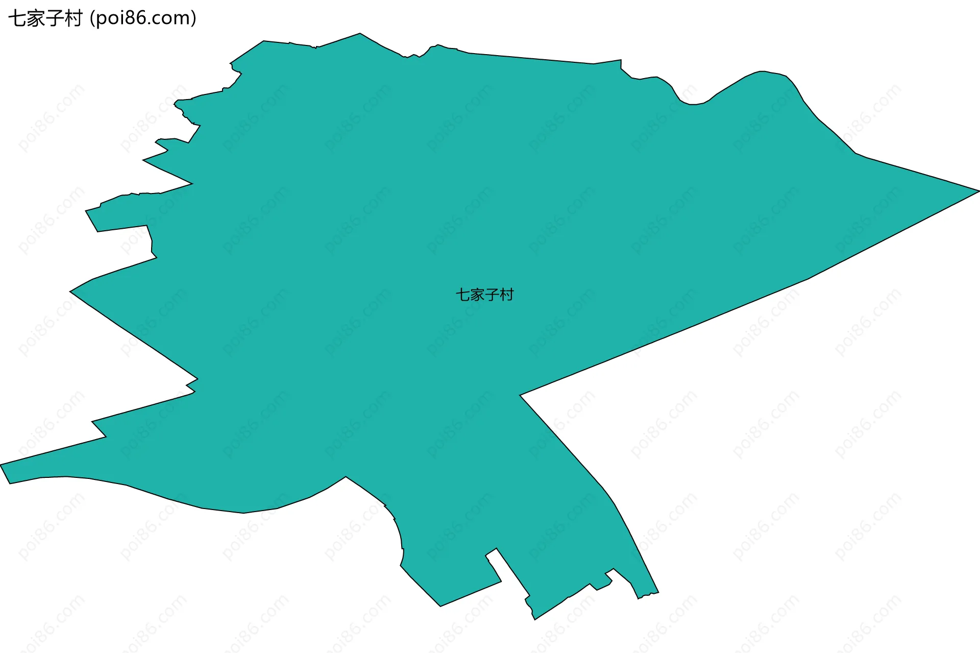七家子村边界地图