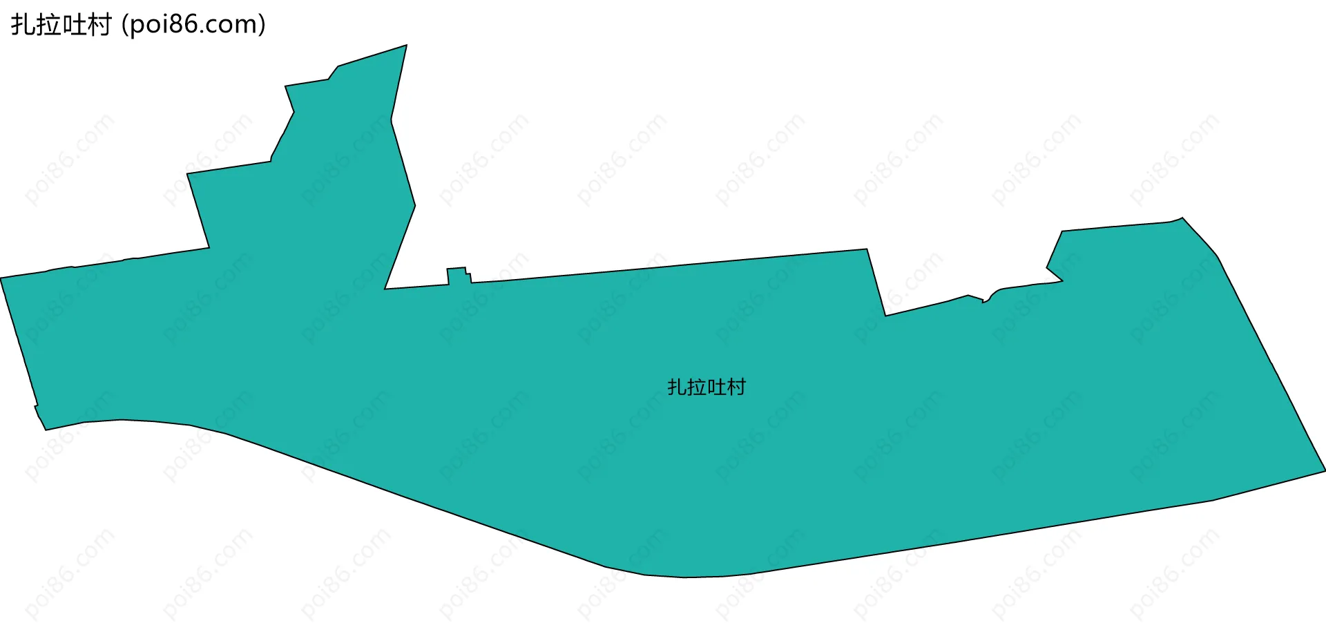 扎拉吐村边界地图