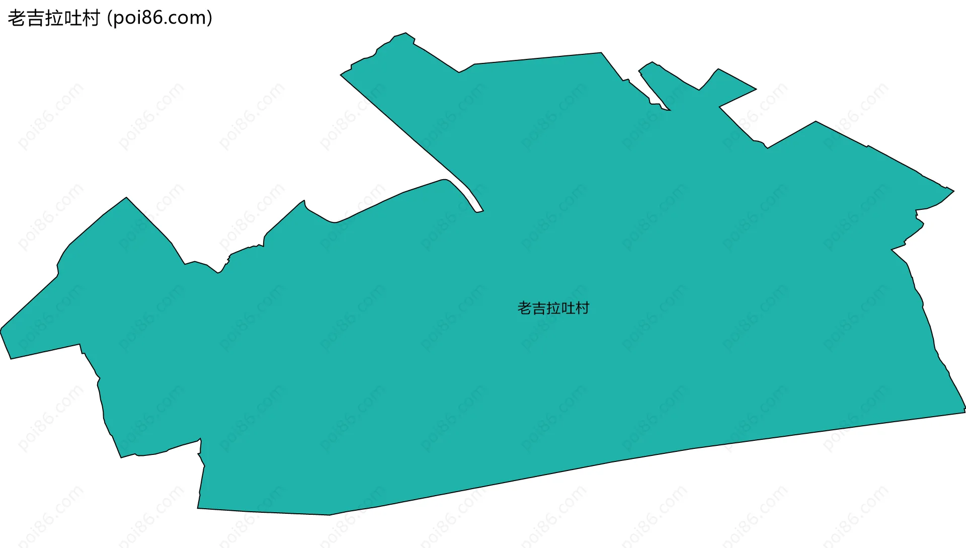 老吉拉吐村边界地图