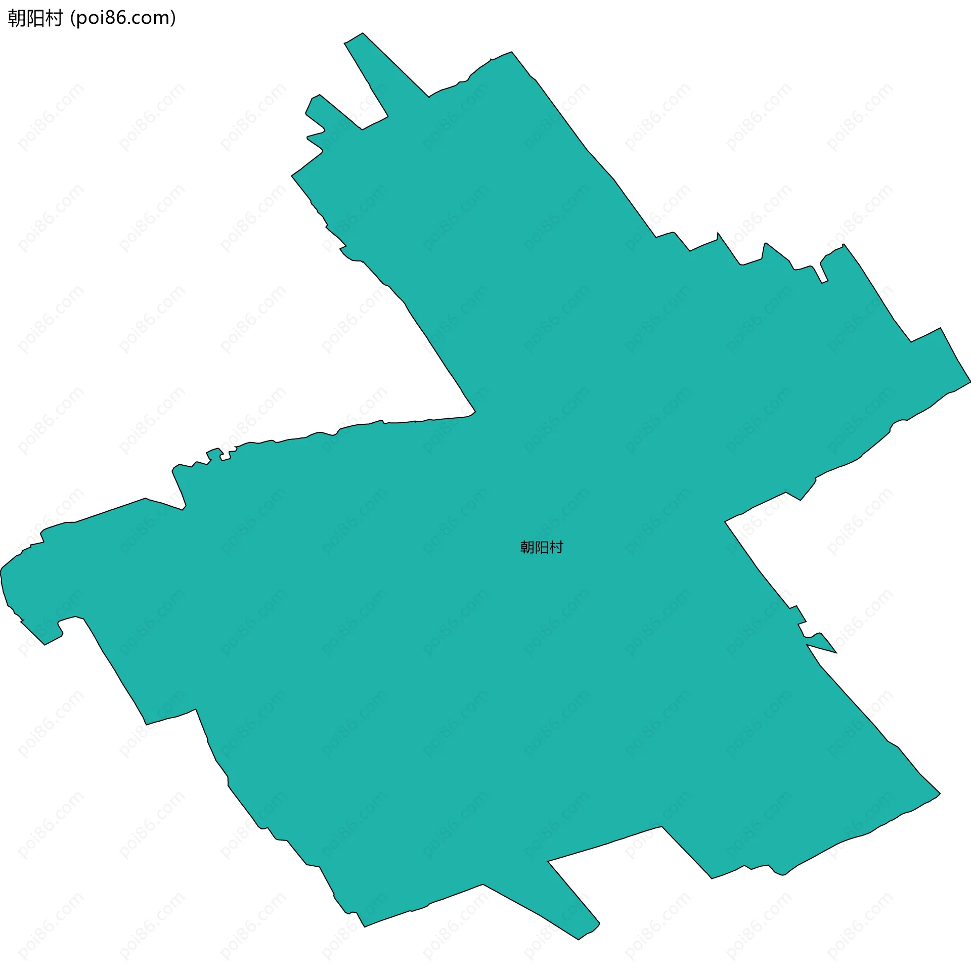 朝阳村边界地图
