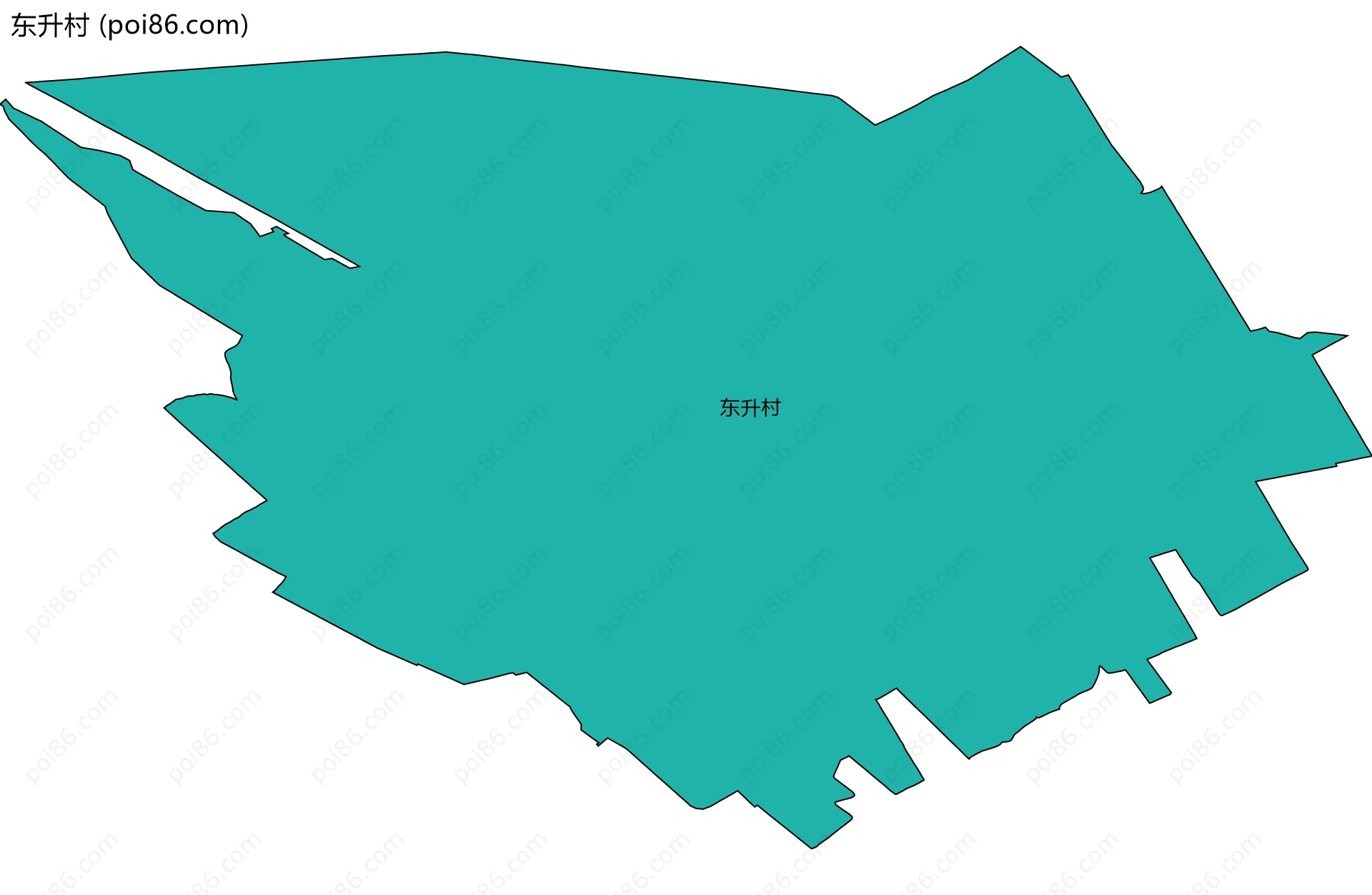 东升村边界地图