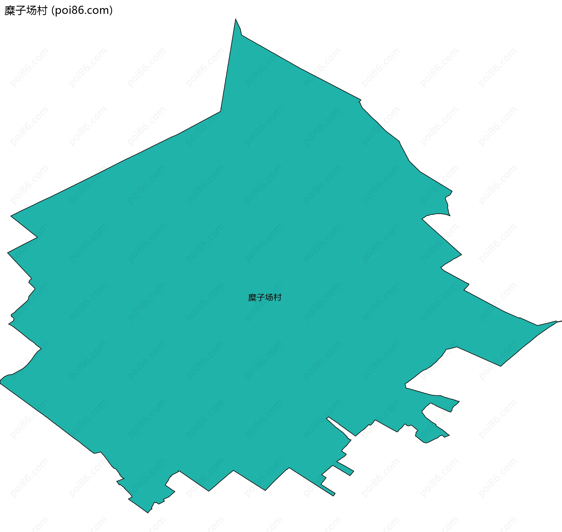 糜子场村边界地图