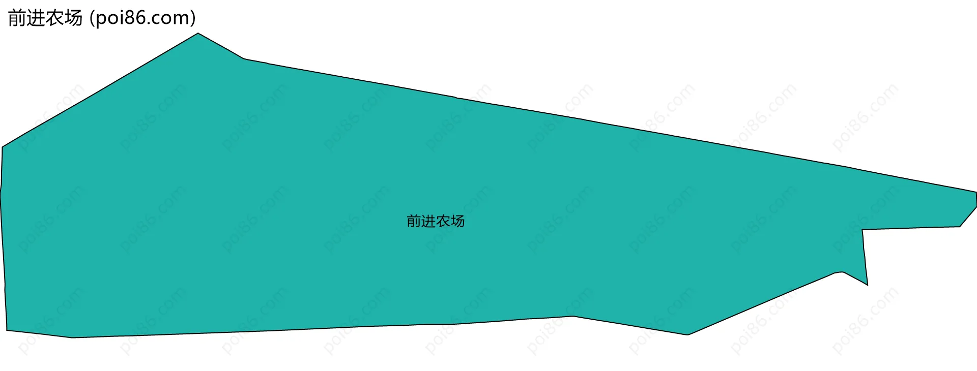 前进农场边界地图