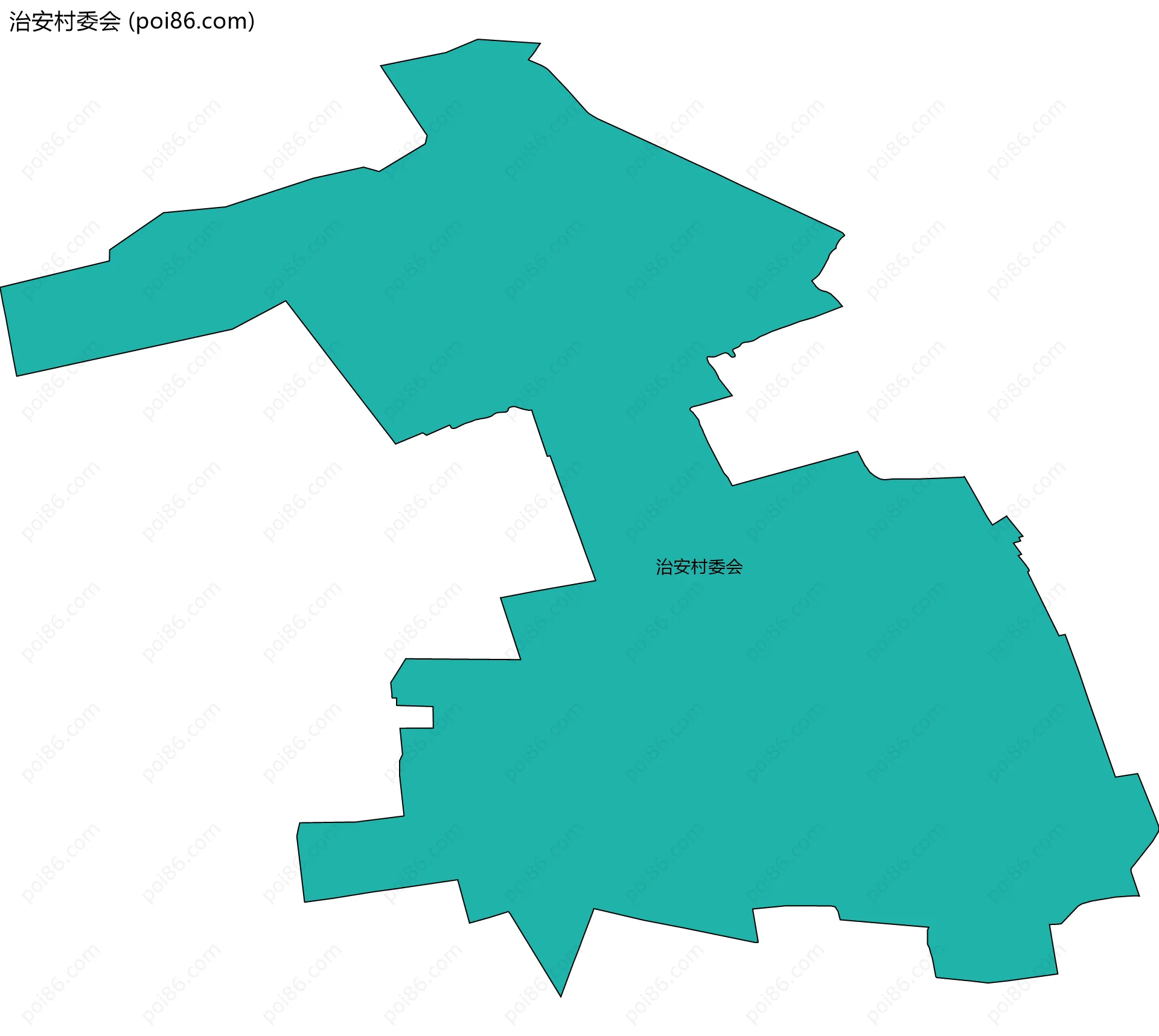 治安村委会边界地图