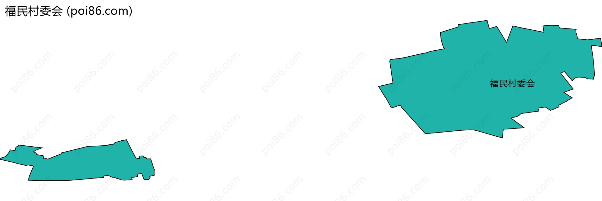 福民村委会边界地图