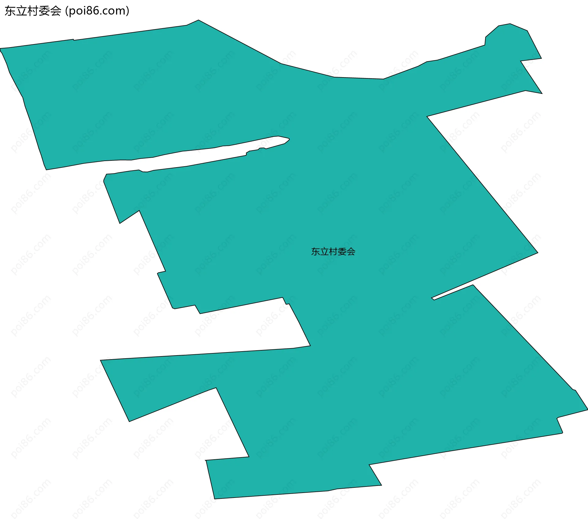 东立村委会边界地图