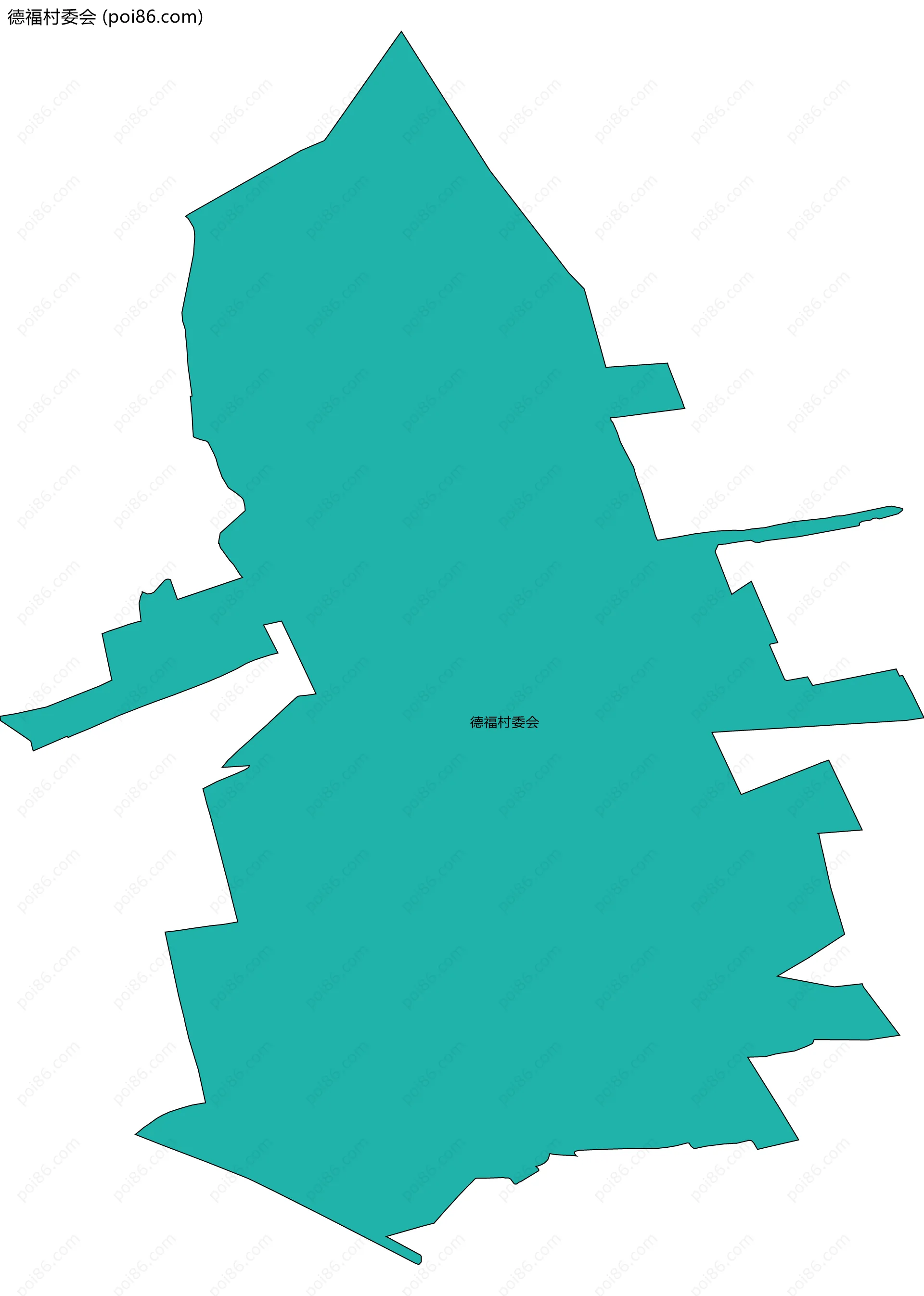 德福村委会边界地图