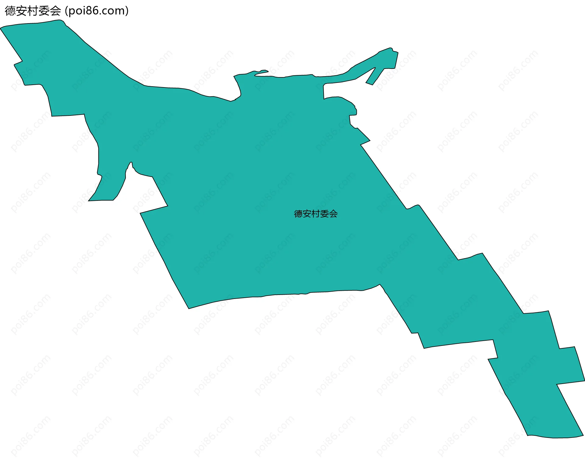 德安村委会边界地图