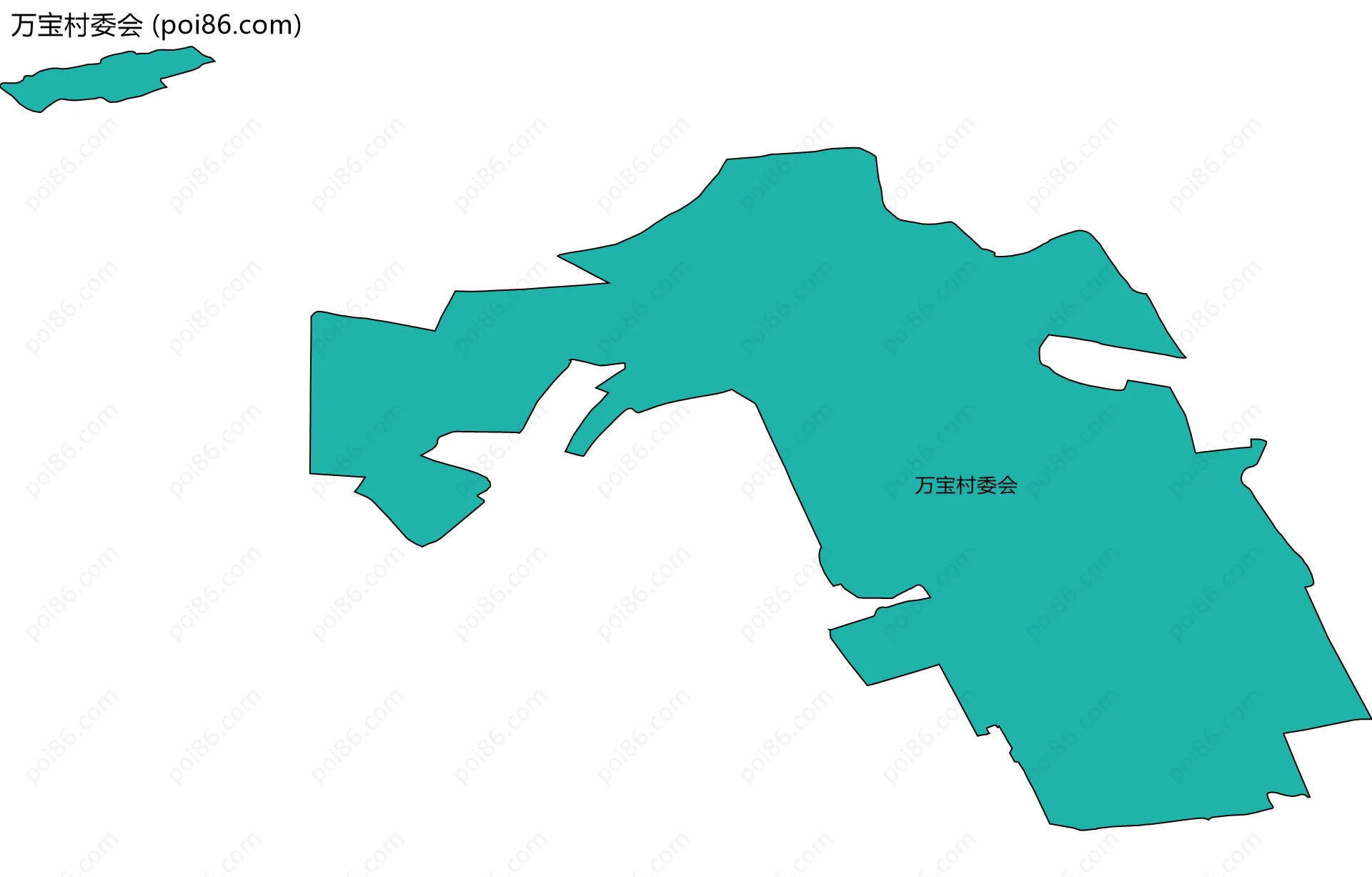 万宝村委会边界地图