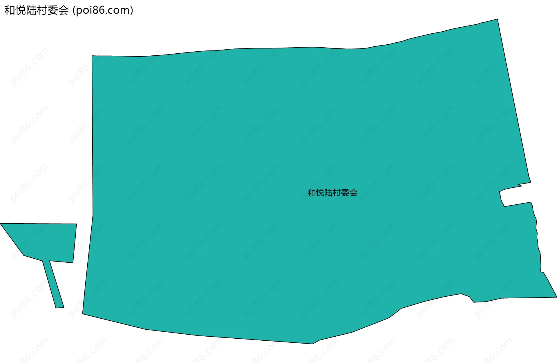 和悦陆村委会边界地图