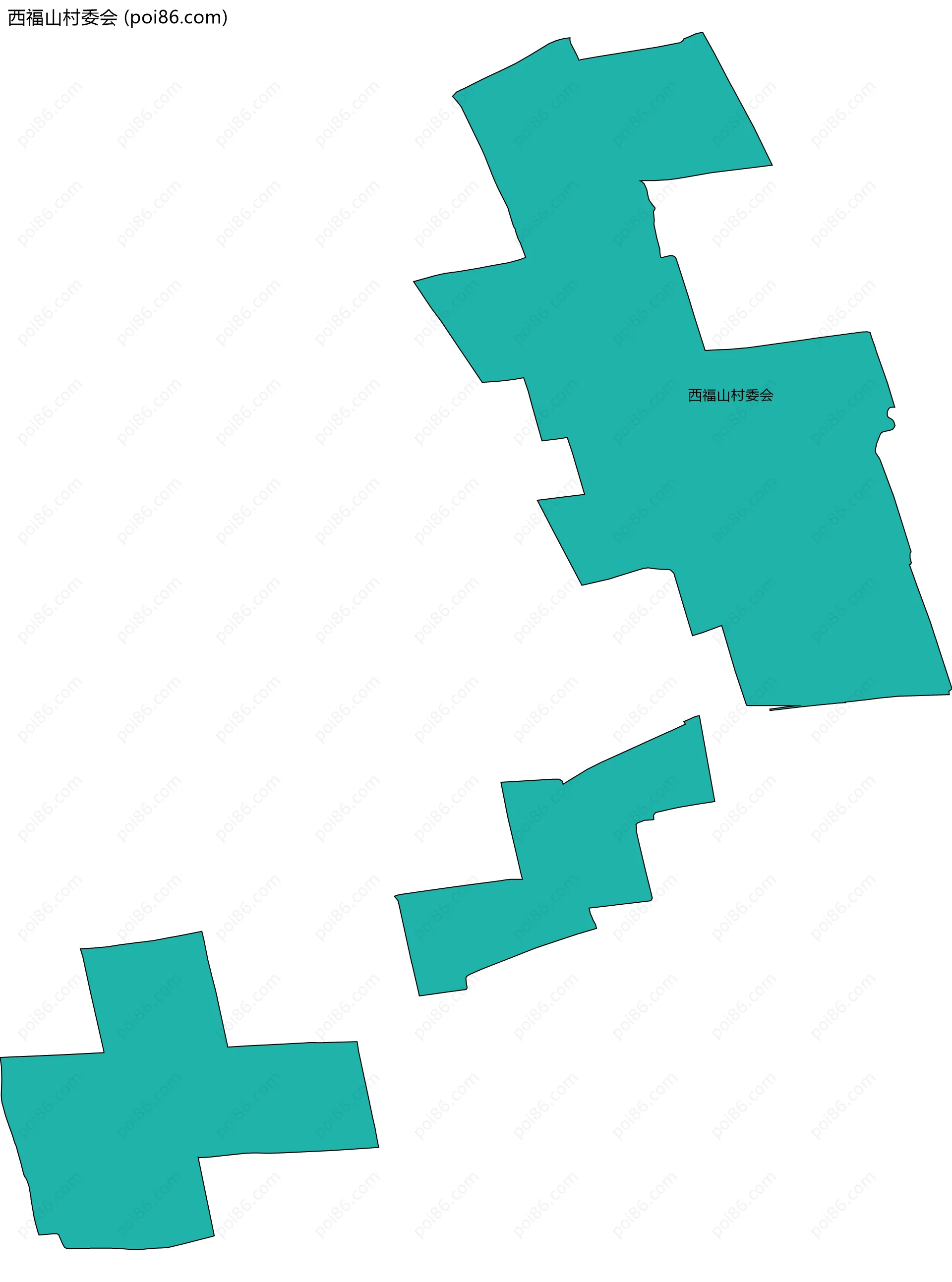 西福山村委会边界地图