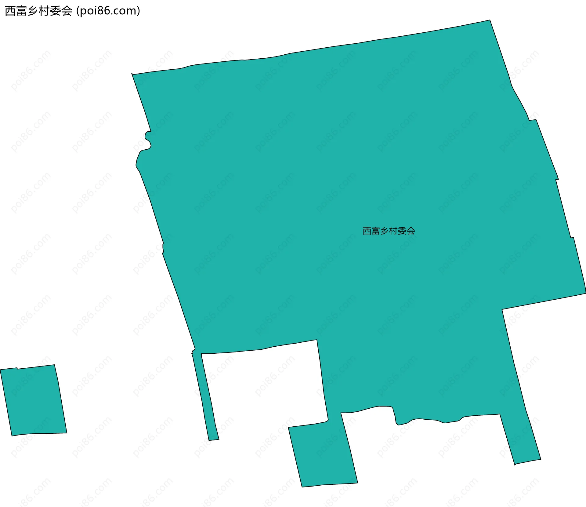 西富乡村委会边界地图