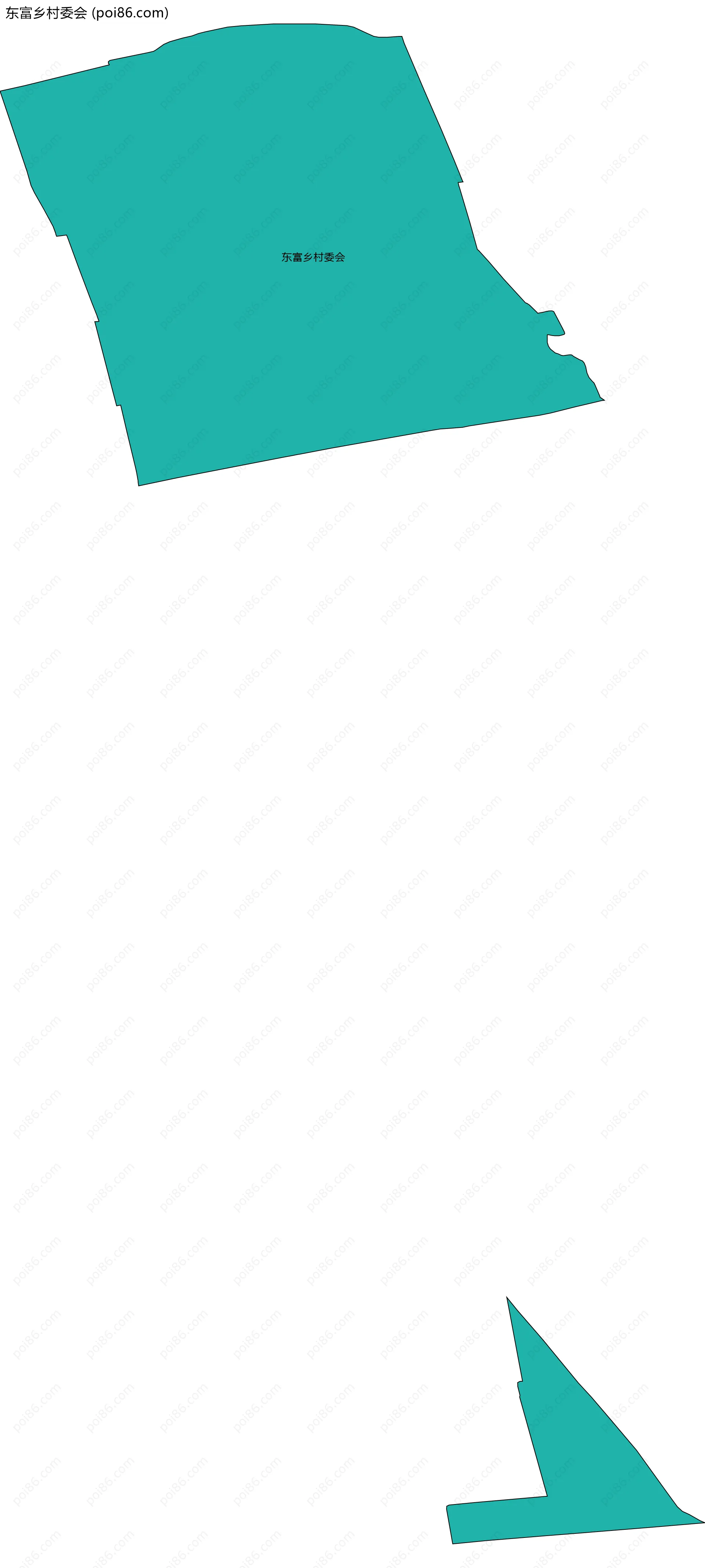 东富乡村委会边界地图