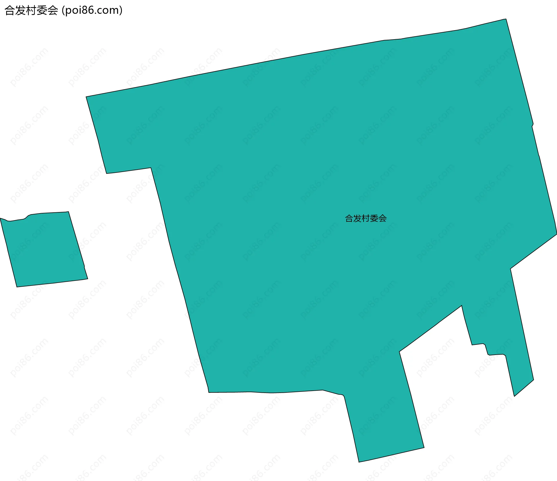 合发村委会边界地图