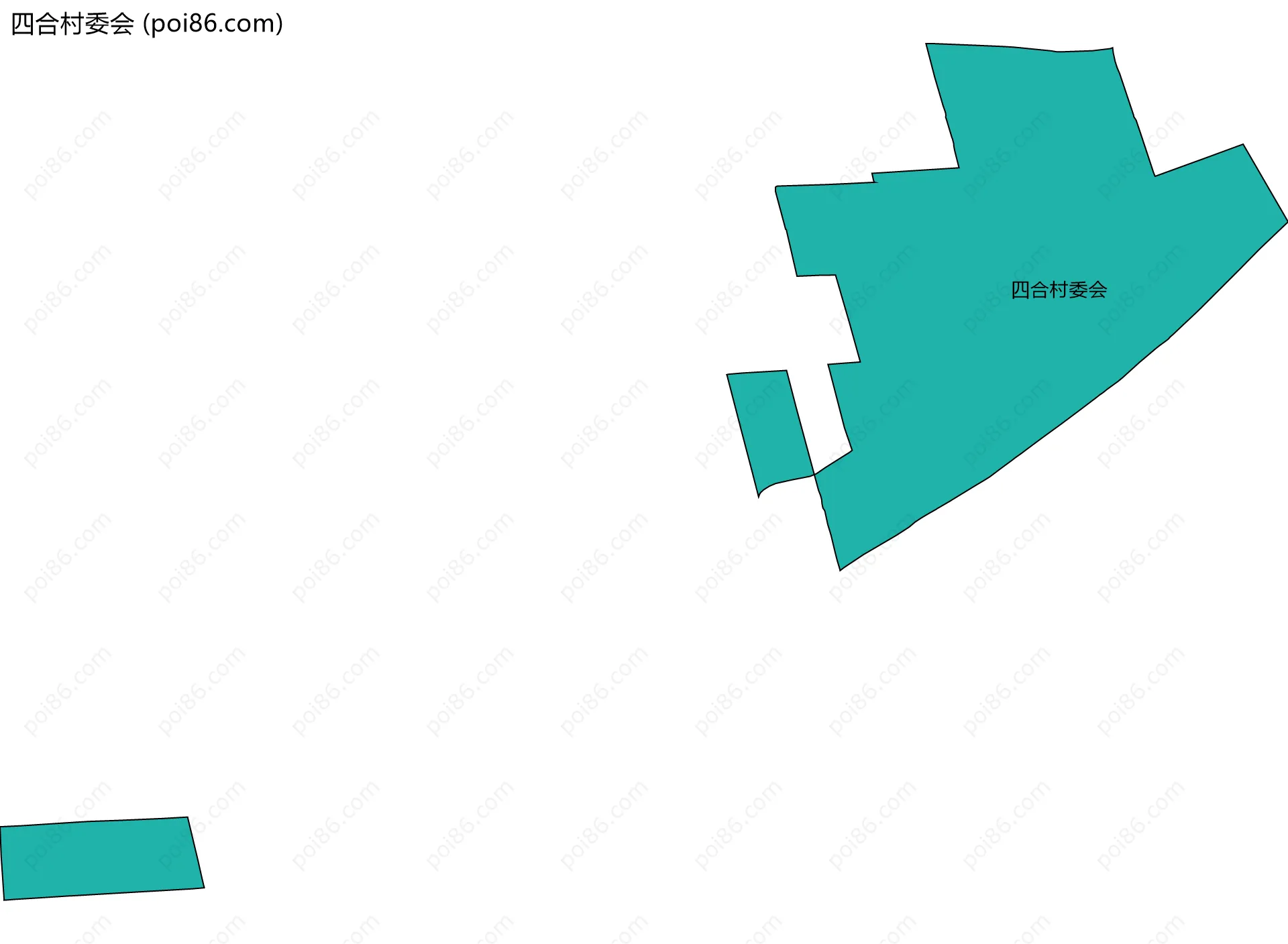 四合村委会边界地图