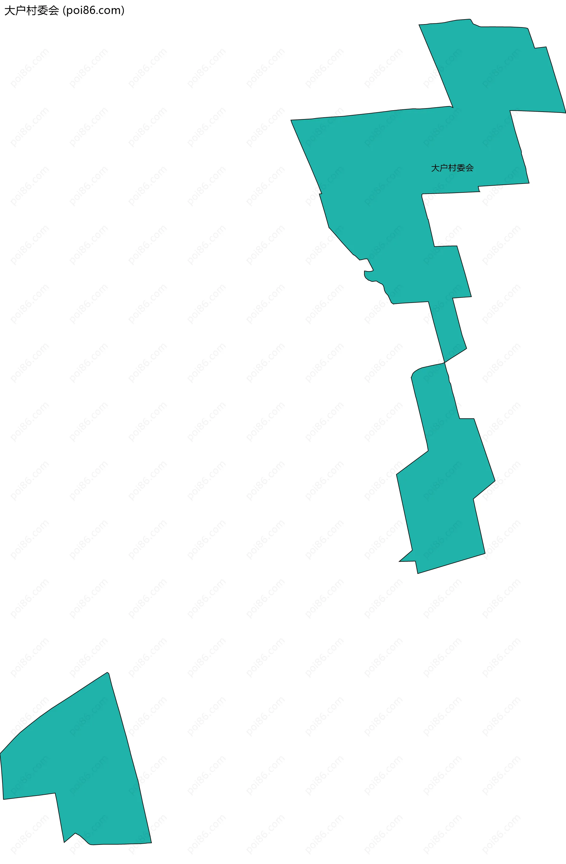 大户村委会边界地图