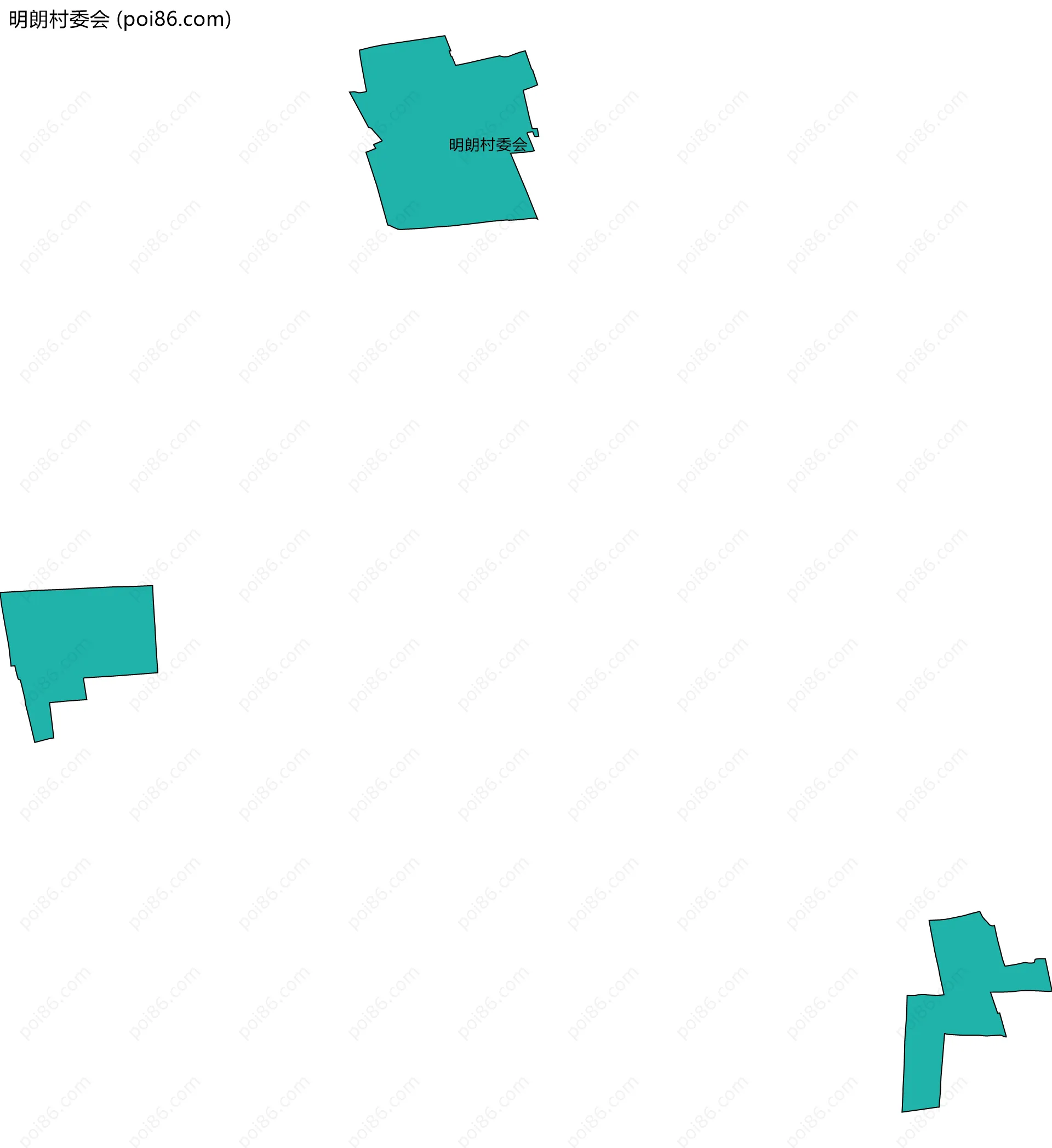 明朗村委会边界地图