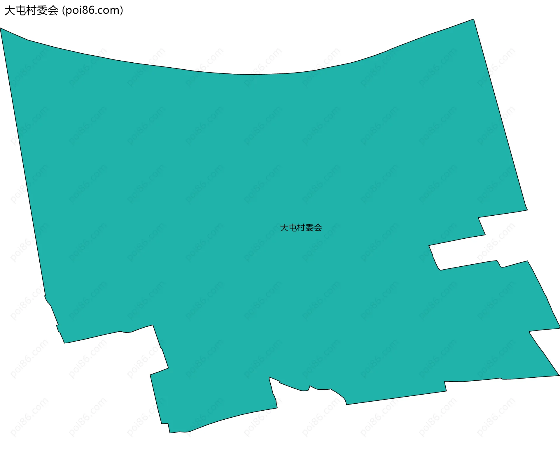 大屯村委会边界地图