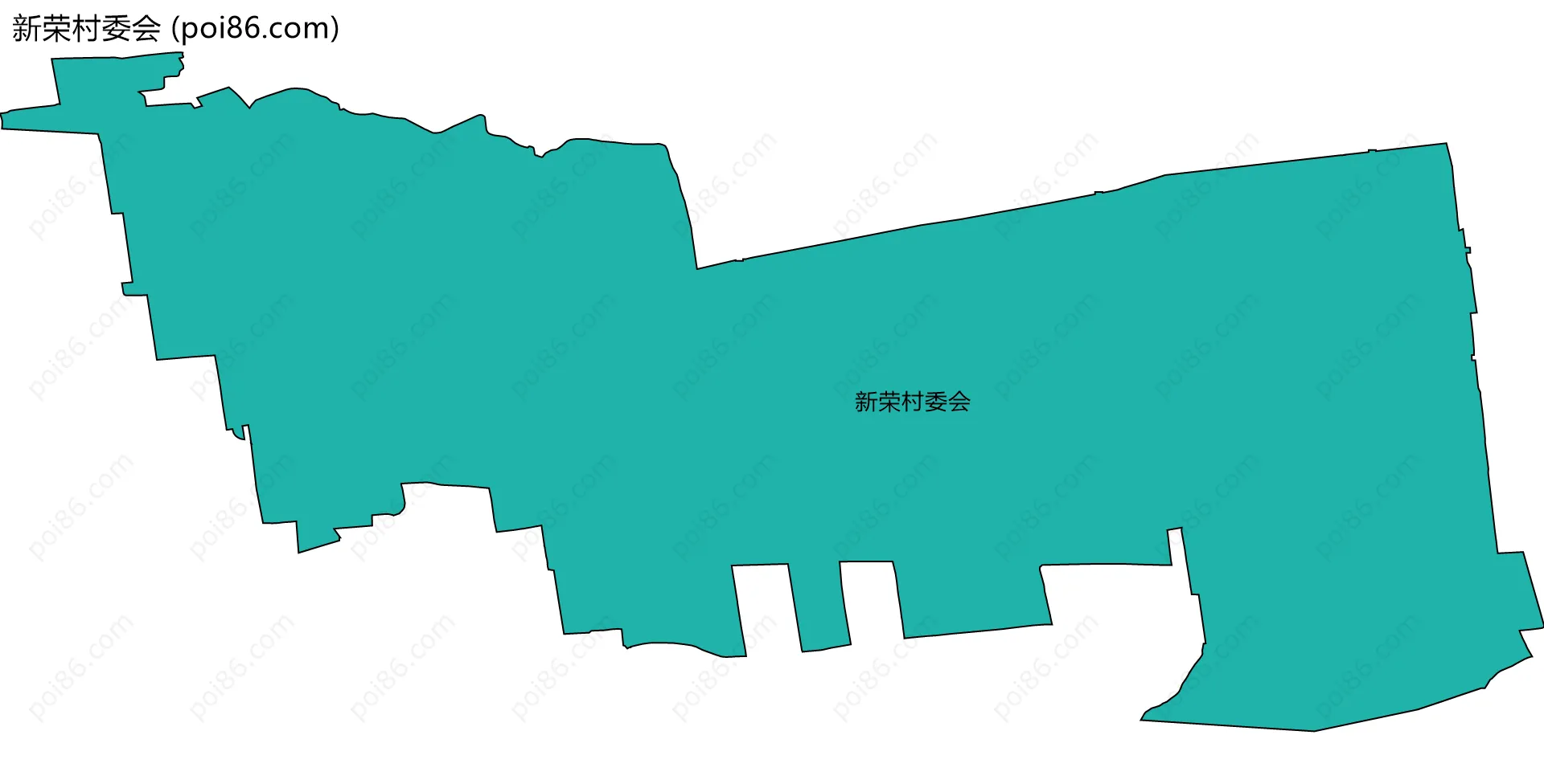 新荣村委会边界地图