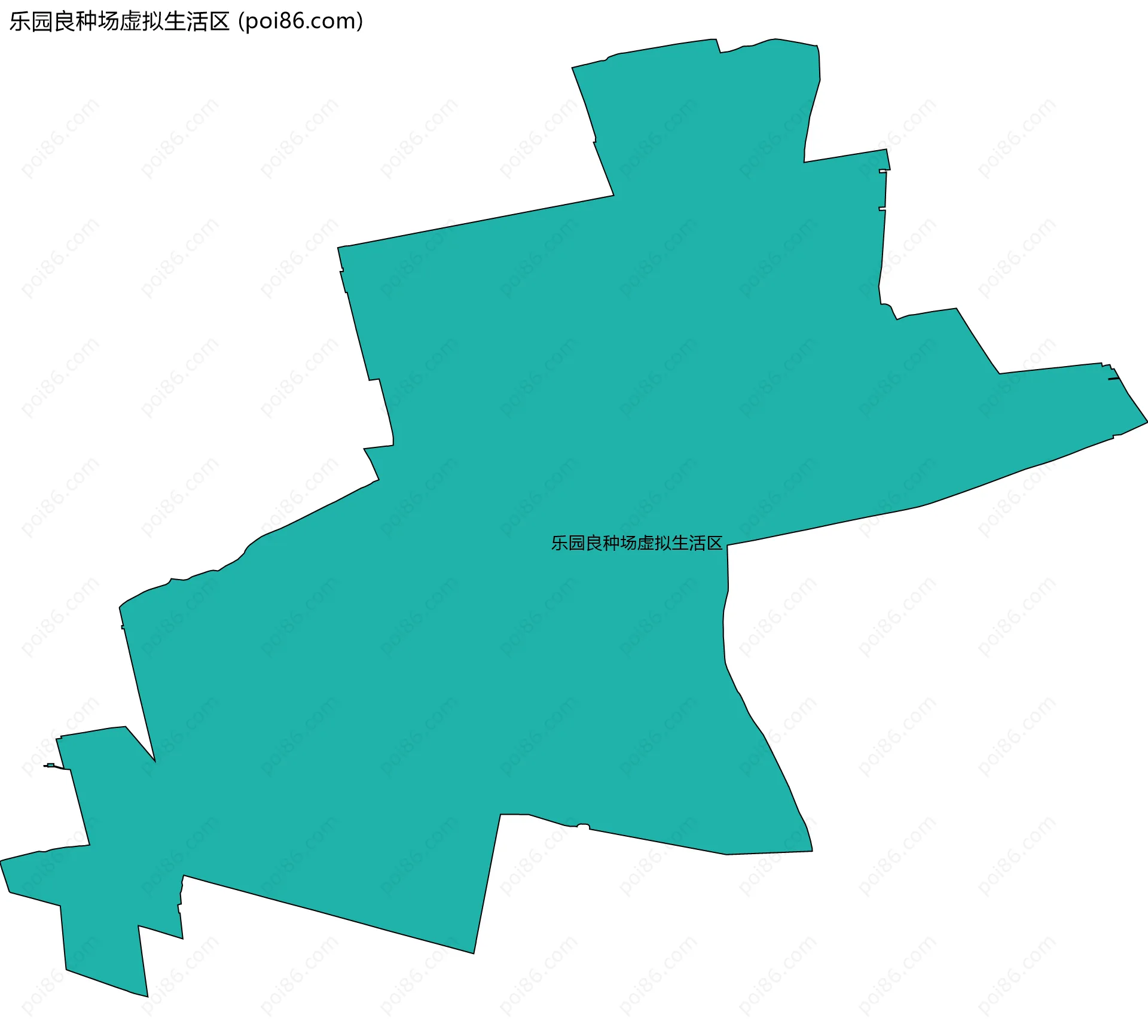 乐园良种场虚拟生活区边界地图