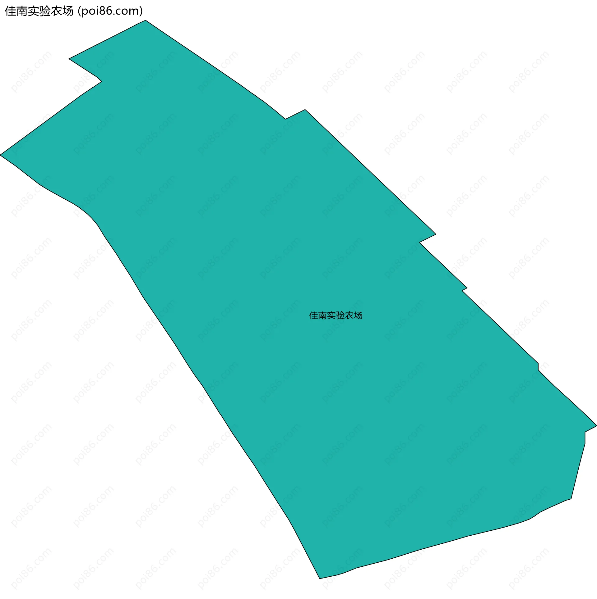 佳南实验农场边界地图