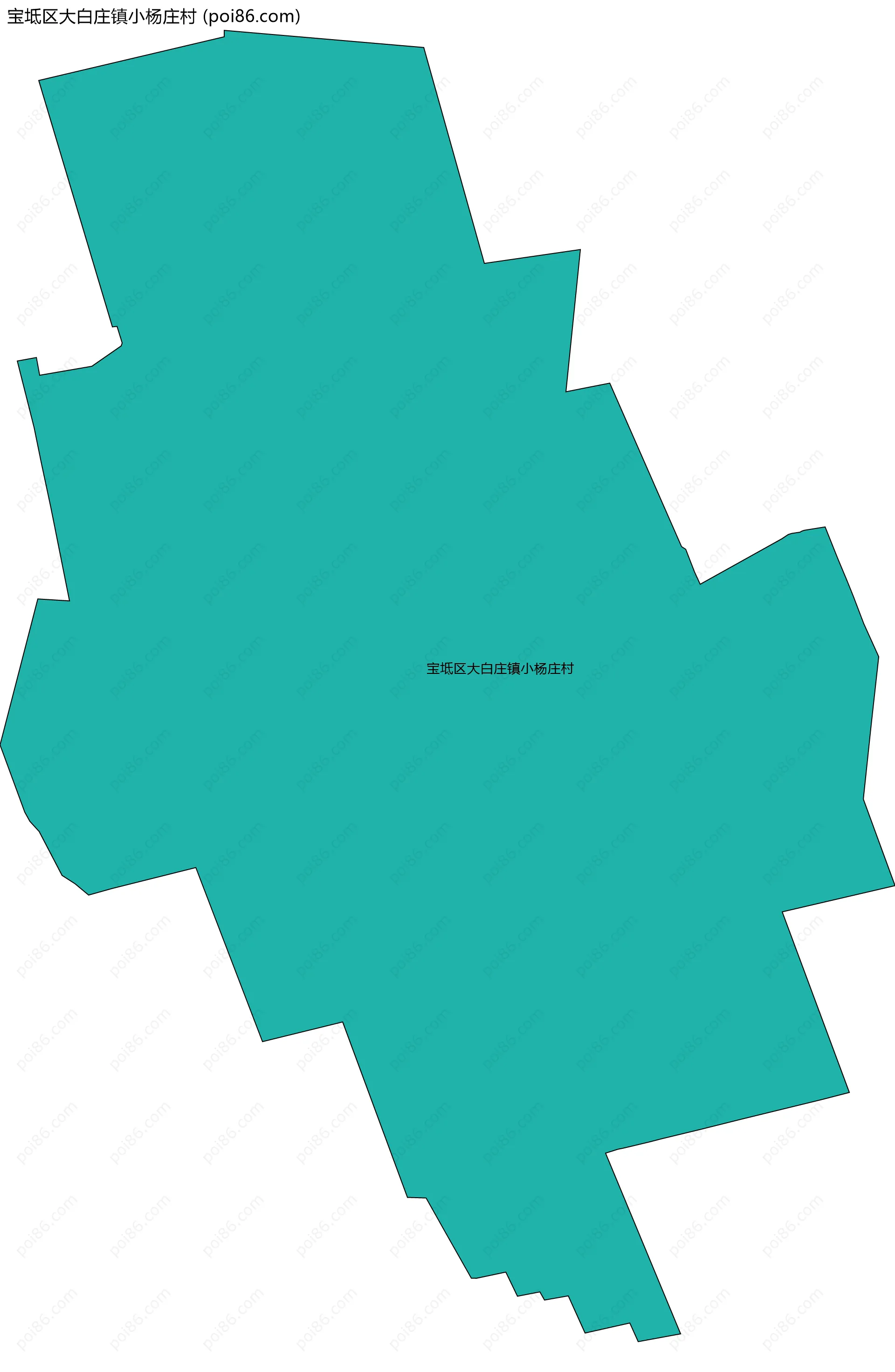 宝坻区大白庄镇小杨庄村边界地图