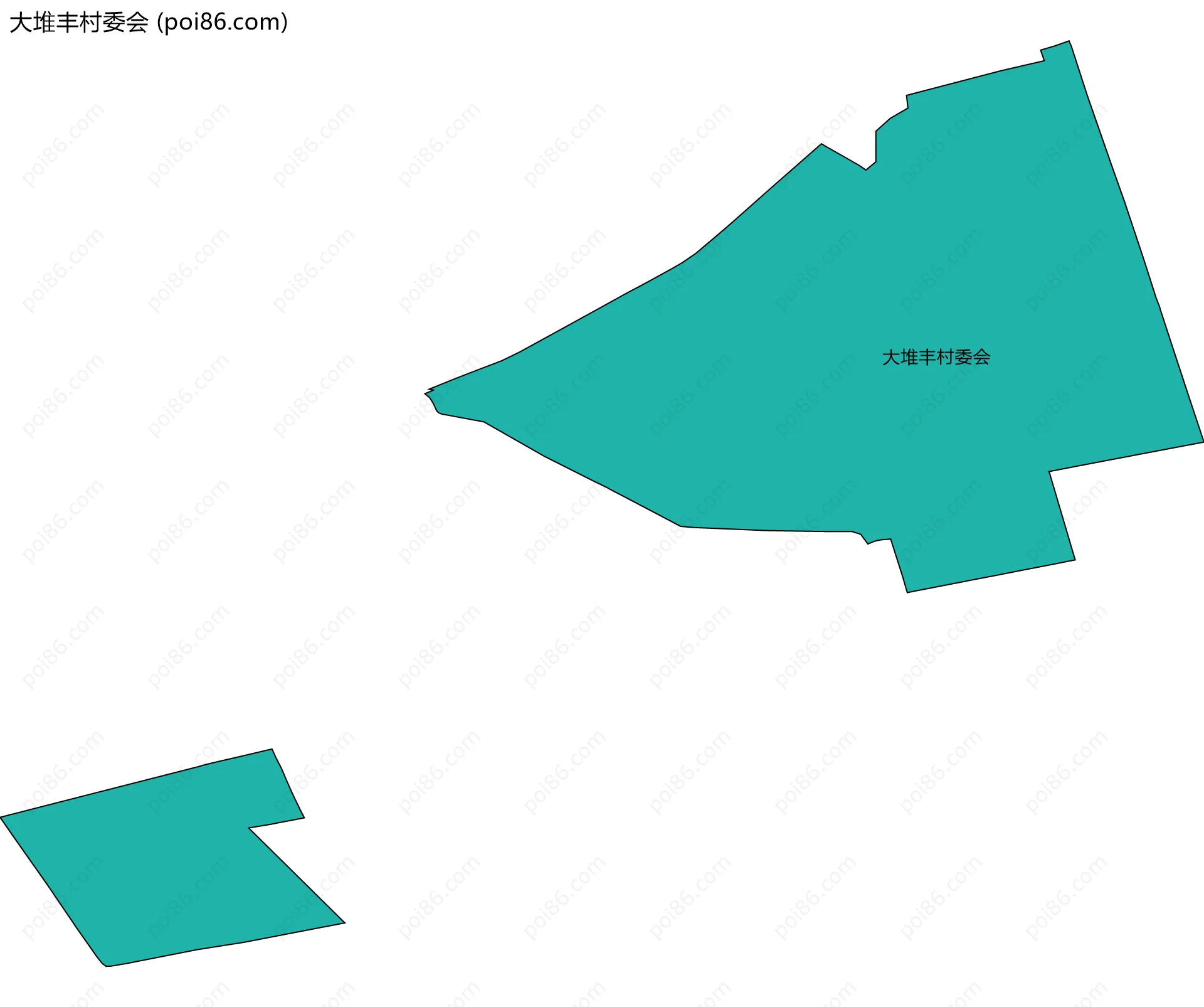 大堆丰村委会边界地图