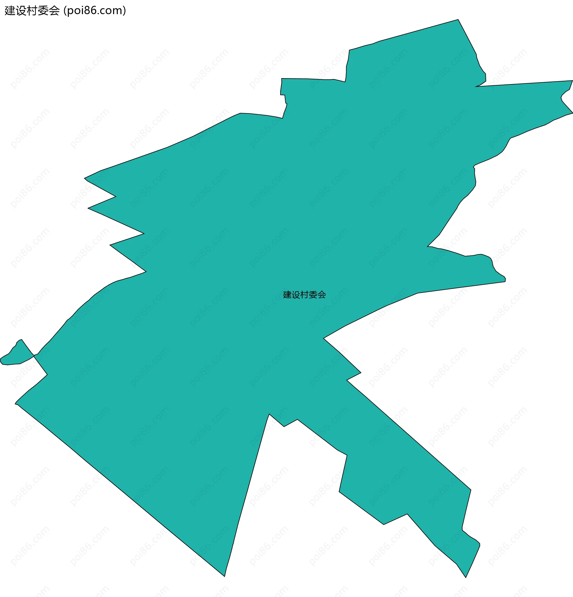 建设村委会边界地图